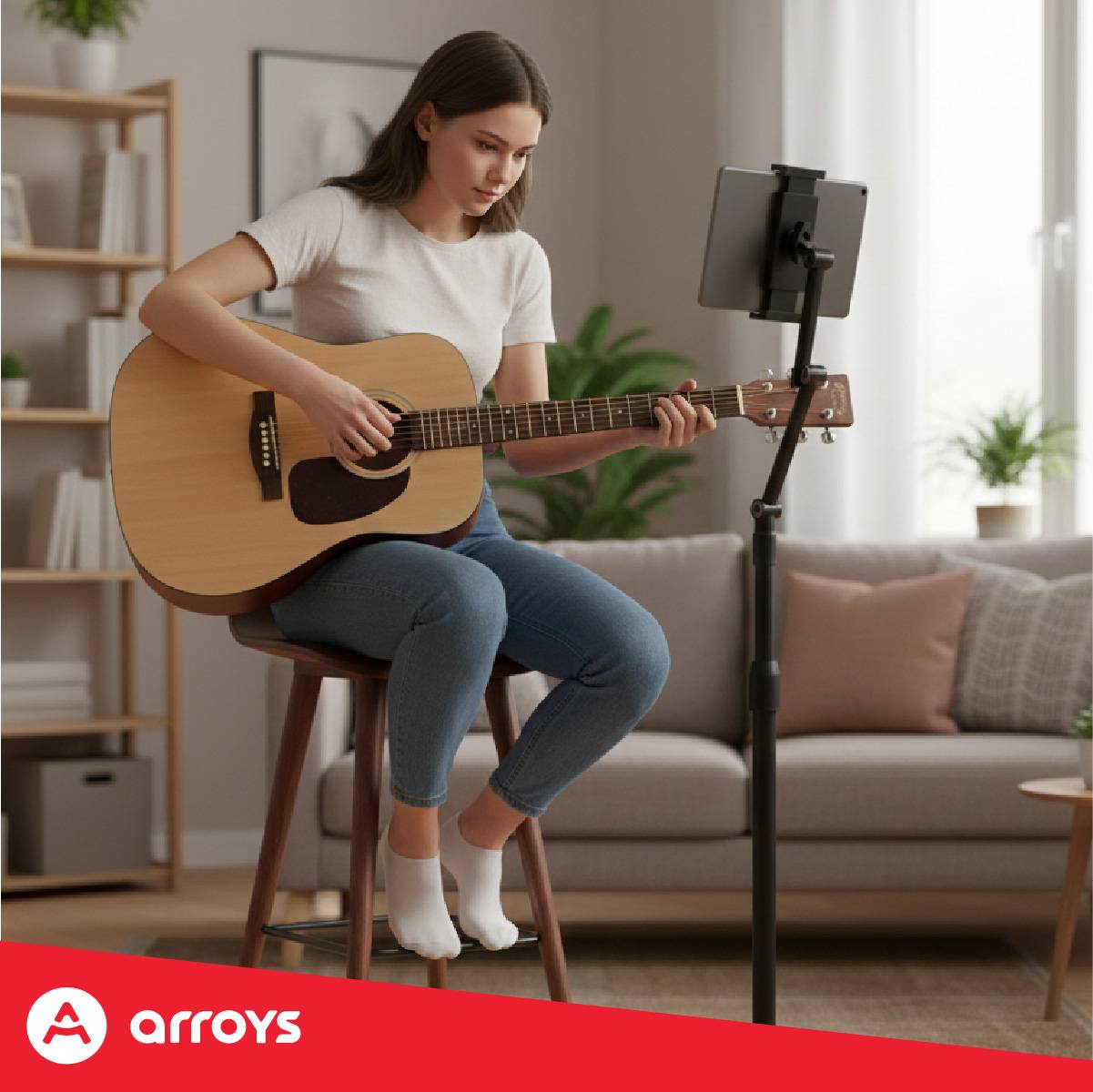 подставка напольная для планшета Arroys F-LU14 black