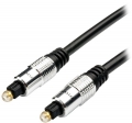 кабель оптический ATcom Toslink-Toslink 7,5м black silver
