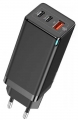 быстрая зарядка для смартфона и ноутбука Baseus GaN3 Pro Fast Charger 2C+U 65W black
