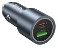 быстрая зарядка для телефона в машину Hoco Z60 Bloom 48W dual-port PD30W+QC3.0 multi-protocol black