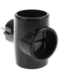 тройник электрический BLACKMOR ST312 3T черный