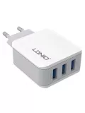 USB зарядное устройство LDNIO A3301 3USB*3,1A white