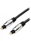 кабель оптический ATcom Toslink-Toslink 7,5м black silver