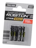 литиевые батарейки (4 шт.) Robiton WINNER R-FR03/AAA-BL4 