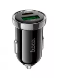автомобильное зарядное устройство Hoco Z44 Leading PD20W+QC3.0 car charger black