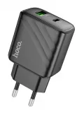 быстрое зарядное устройство Hoco CS23A Sunlight dual port PD30W+QC3.0 charger black