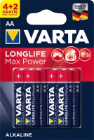батарейки (6 шт.) Varta LR6/AA LONGLIFE Max Power-4+2BL