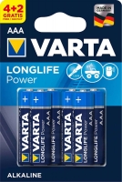 батарейки (6 шт.) Varta LR03/AAA LONGLIFE Power-4+2BL