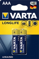 батарейки (2 шт.) Varta LR03/AAA LONGLIFE-2BL
