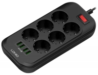 сетевой фильтр LDNIO SE6403 4USB*6 розеток 2м
