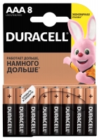 батарейки (8 шт.) Duracell LR03/AAA Basic-8BL