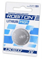 литиевая батарейка Robiton CR3032 PROFI-1BL