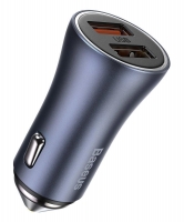 автомобильное зарядное устройство Baseus Golden Contactor Pro Dual Quick Charger Car Charger U+U 40W