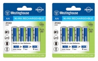 аккумуляторы Westinghouse 2100 mAh  R6/AA 8шт.