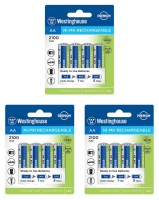 аккумуляторы Westinghouse 2100 mAh  R6/AA 12шт. аккумуляторы Westinghouse 2100 mAh  R6/AA 12шт.