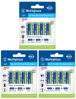аккумуляторы Westinghouse 2400 mAh  R6/AA 12шт. аккумуляторы Westinghouse 2400 mAh  R6/AA 12шт.