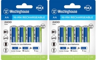 аккумуляторы Westinghouse 2400 mAh  R6/AA 8шт. аккумуляторы Westinghouse 2400 mAh  R6/AA 8шт.