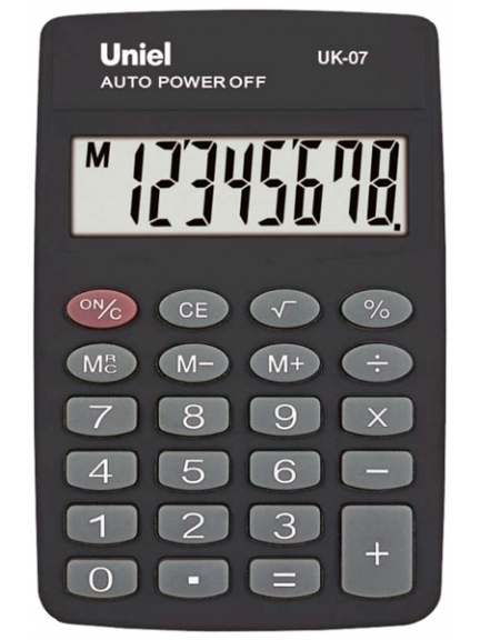 карманный калькулятор Uniel UK-07