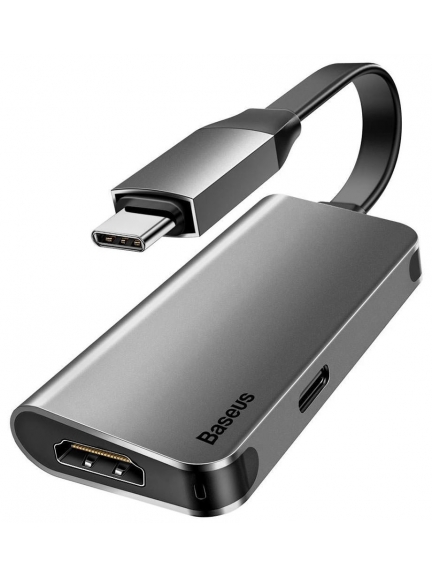 HDMI адаптер для ноутбука Baseus Little box TYPE-C to HDMI+Type-C PD mini high-definition smartHUB