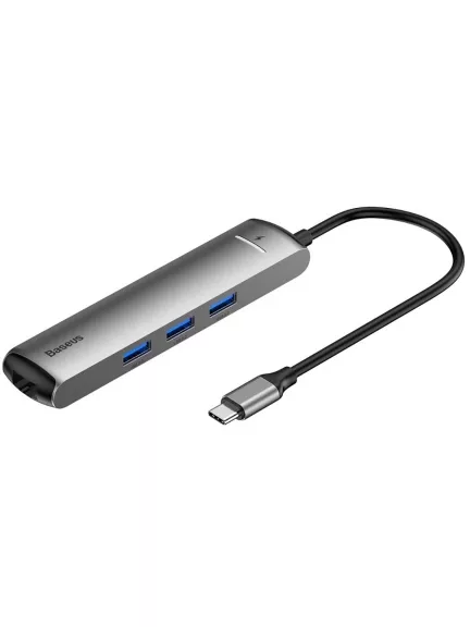 многопортовый адаптер для ноутбука Baseus Six-in-one smart HUB docstation