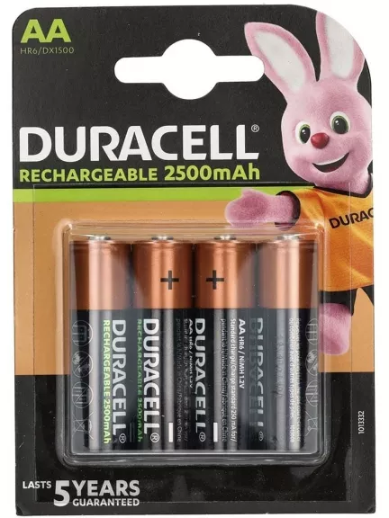 аккумулятор Duracell 2500 mAh HR6/AA-4BL