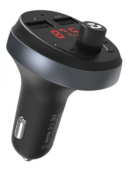 автомобильная зарядка с bluetooth FM трансмиттером Hoco E41