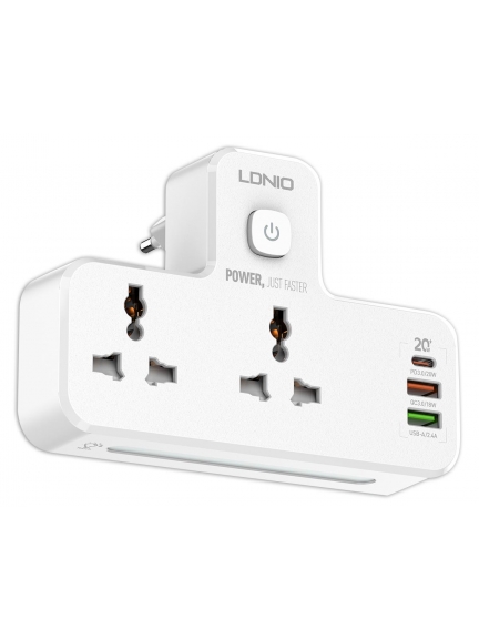 сетевой фильтр LDNIO SC2311 2 port + 1PD + 1QC 3.0 + 1USB