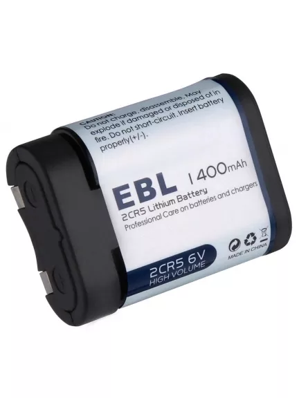 литиевая батарейка для вспышки EBL 2CR5