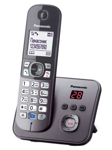 радиотелефон DECT Panasonic KX-TG6821RU grey