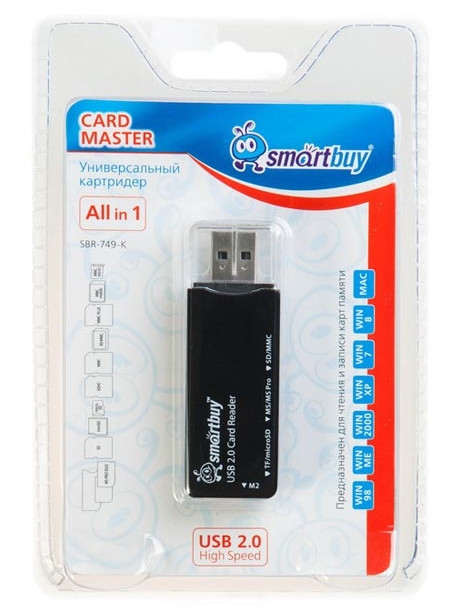 картридер SmartBuy SBR-749 black