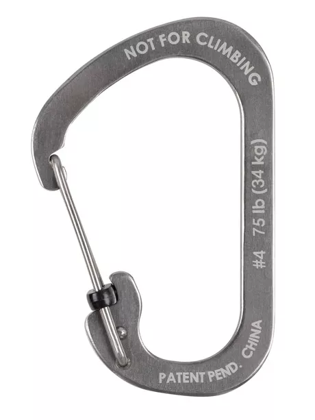 карабин Nite Ize Carabiner SlideLock #4 стальной