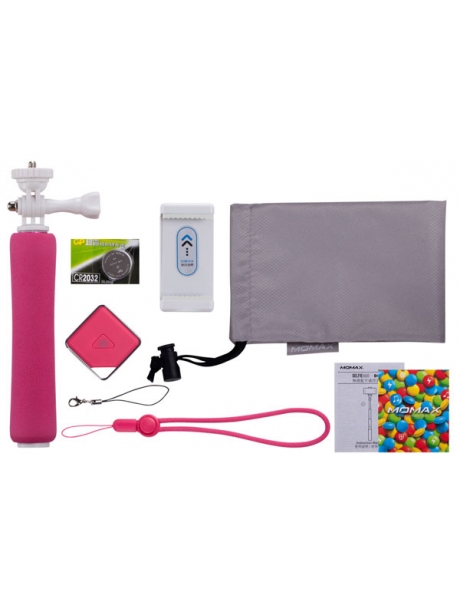 монопод для селфи Momax Selfie mini - Bluetooth Selfi Pod KMS2 pink