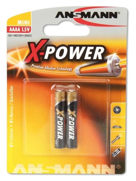 батарейки (2 шт.) Ansmann 25A/AAAA-2BL 