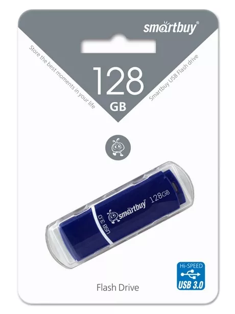 флешка USB 3.0 SmartBuy Crown 128GB blue