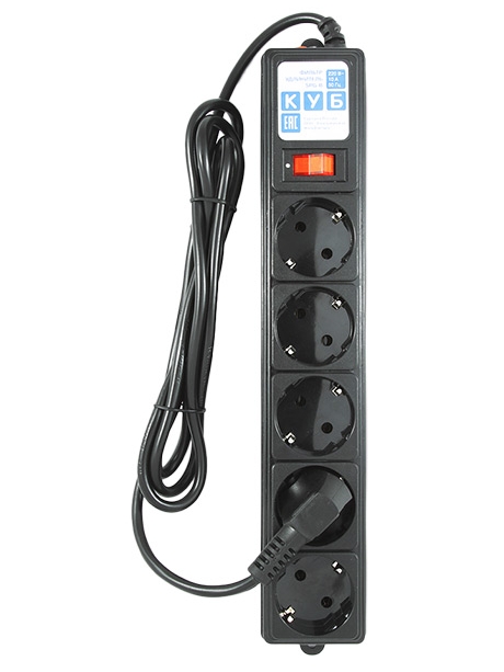 сетевой фильтр Power Cube SPG-B-15 5,0 м/5 black