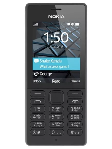 кнопочный телефон с мощным аккумулятором Nokia 150 Dual black