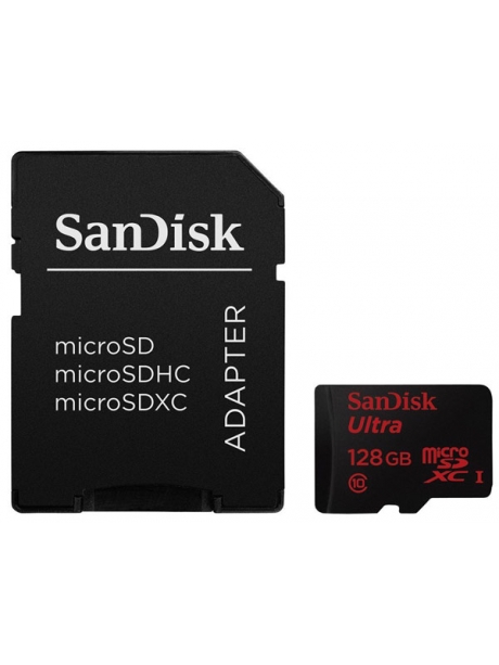 карта памяти SanDisk 128Gb microSDXC Class 10 Ultra 80MB/s Android 
