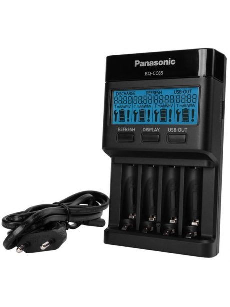 зарядное устройство Panasonic Eneloop BQ-CC65E Professional Charger black