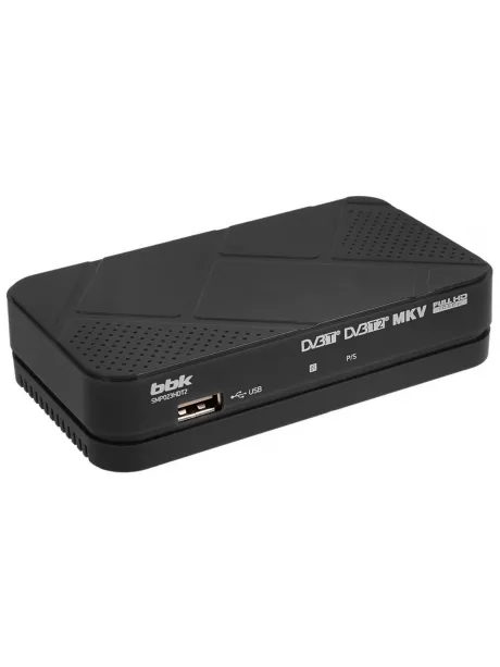 ТВ-тюнер DVB-T2 BBK SMP023 HDT2 черный