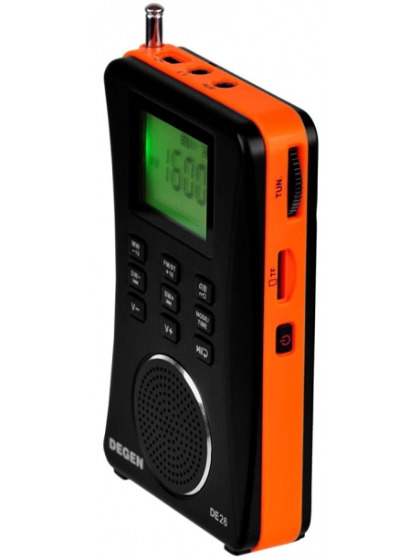 цифровой портативный радиоприемник Degen DE26 black