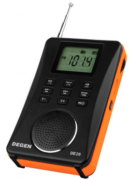 цифровой портативный радиоприемник Degen DE26 black