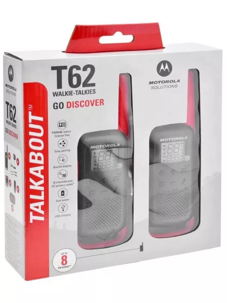 Комплект раций для охоты и рыбалки Motorola TALKABOUT T62 red