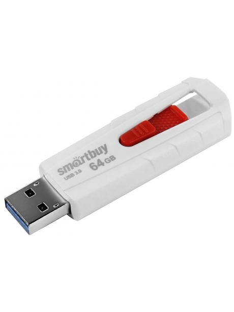 флешка USB SmartBuy IRON 64Gb 3.0 white/red