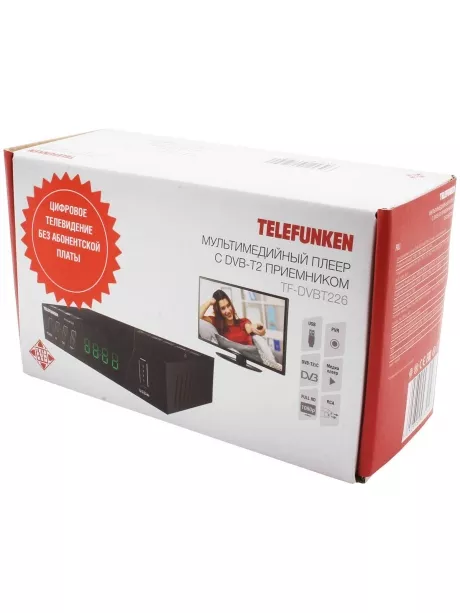 ТВ-тюнер DVB-T2 Telefunken TF-DVBT226 черный