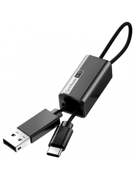 кабель Type-C с microSD картридером Baseus Pendant Card Reader black