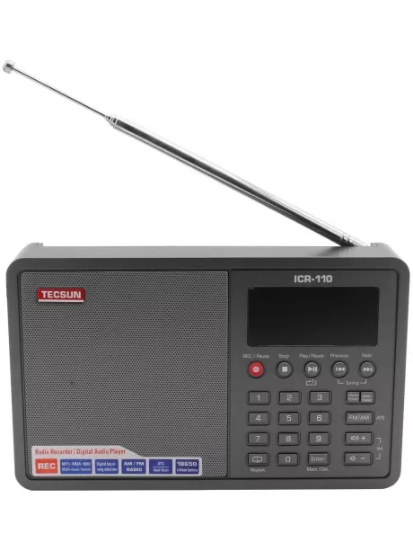 Цифровой радиоприемник с mp3 плеером Tecsun ICR-110 (export version) black