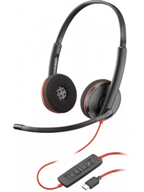 Наушники USB type C Plantronics BlackWire C3220-C (PL-C3220-C) black