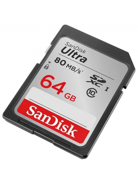 карта памяти SanDisk 64Gb SDXC Class 10 Ultra UHS-I 80MB/s 