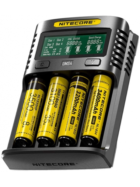 универсальное зарядное устройство с дисплеем NiteCore UMS4 