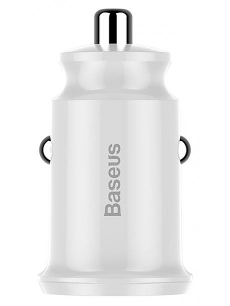 автомобильное зарядное устройство Baseus Grain white